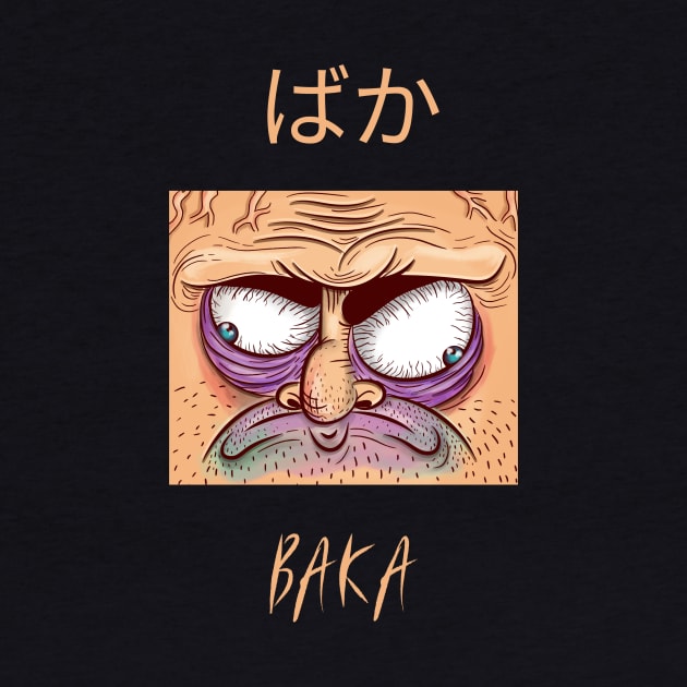 Funny Anime Baka Weird Face - Style 01 Both by Art Deck